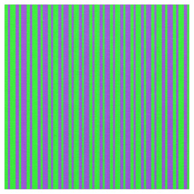 Lime and Purple Lines/Stripes Pattern Fabric (Close Up)