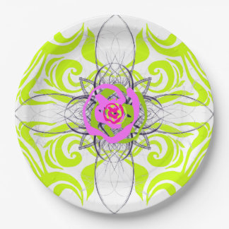 Lime and Rose Plate