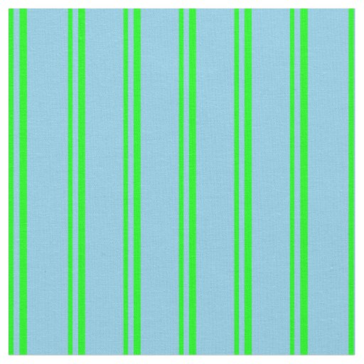 Lime and Sky Blue Pattern Fabric
