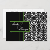 lime  and white rsvp cards (Front/Back)