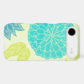 Lime & Aqua Flower Print Case-Mate iPhone Case (Back (Horizontal))