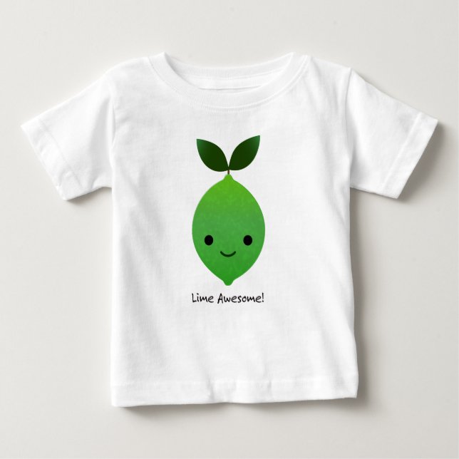 Lime Awesome Kawaii Lime Baby T-Shirt (Front)