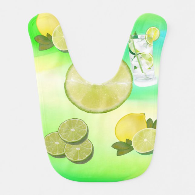 Lime Baby Bib (Front)