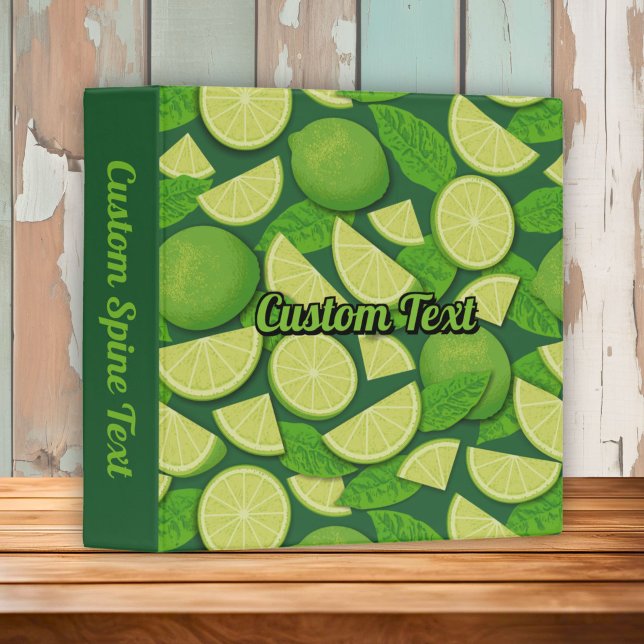 Lime Background 3 Ring Binder (Creator Uploaded)