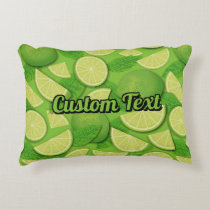 Lime Background Accent Pillow