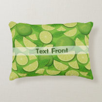 Lime Background Accent Pillow