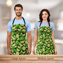 Lime Background Apron