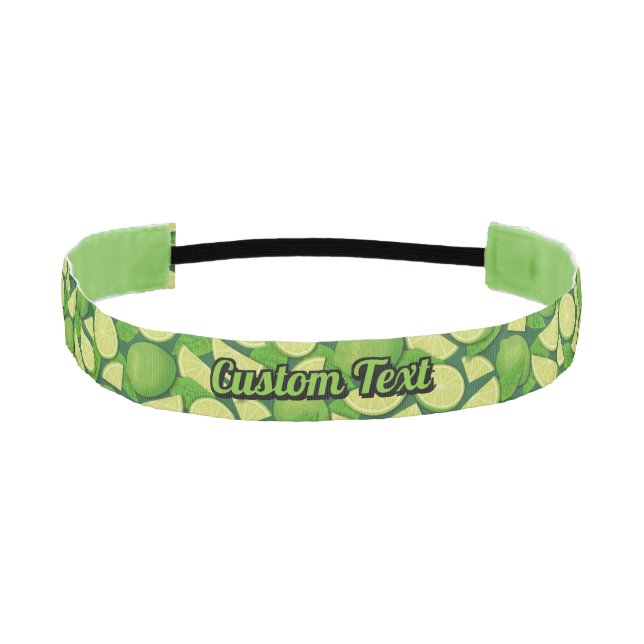Lime Background Athletic Headband (Front)