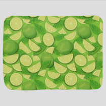 Lime Background Baby Blanket