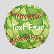 Lime Background Baseball