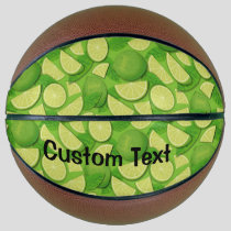 Lime Background Basketball