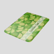 Lime Background Bath Mat