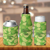 Lime Background Bottle Cooler