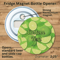 Lime Background Bottle Opener