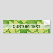 Lime Background Bumper Sticker