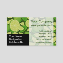 Lime Background Business Card