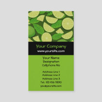 Lime Background Business Card