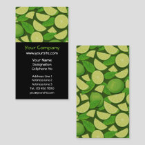 Lime Background Business Card