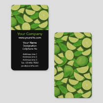 Lime Background Business Card