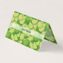 Lime Background Business Card