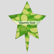 Lime Background Cake Topper