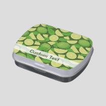 Lime Background Candy Tin