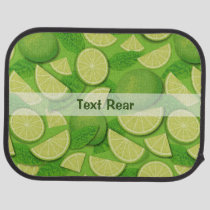 Lime Background Car Floor Mat