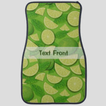 Lime Background Car Floor Mat