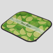 Lime Background Car Floor Mat