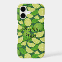 Lime Background iPhone 17 Case