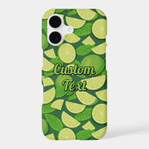 Lime Background iPhone 17 Case