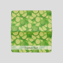 Lime Background Checkbook Cover