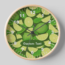 Lime Background Clock