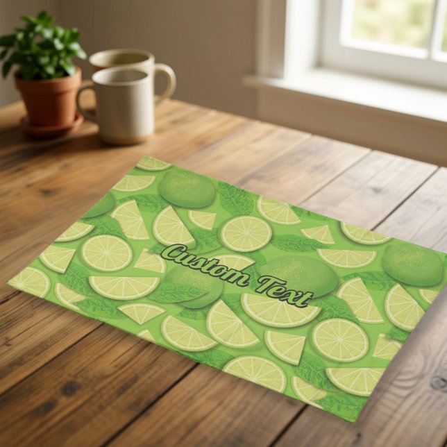 Lime Background Cloth Placemat (Creator Uploaded)
