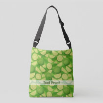 Lime Background Crossbody Bag