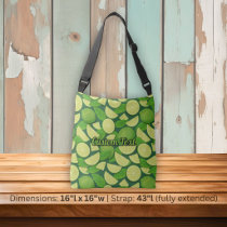 Lime Background Crossbody Bag