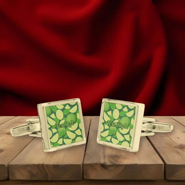 Lime Background Cufflinks (Creator Uploaded)