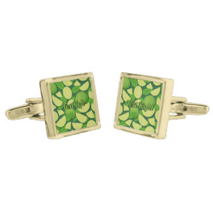Lime Background Cufflinks