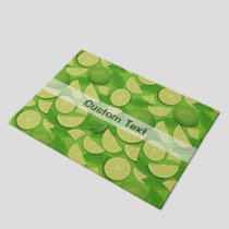 Lime Background Doormat