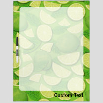 Lime Background Dry Erase Board