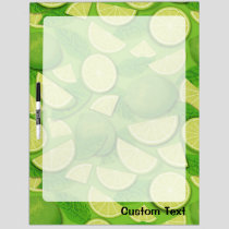 Lime Background Dry Erase Board