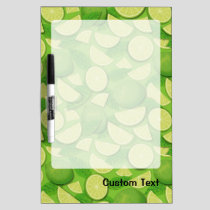 Lime Background Dry Erase Board