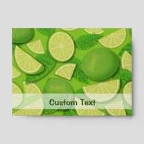 Lime Background Envelope