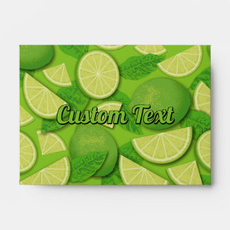 Lime Background Envelope