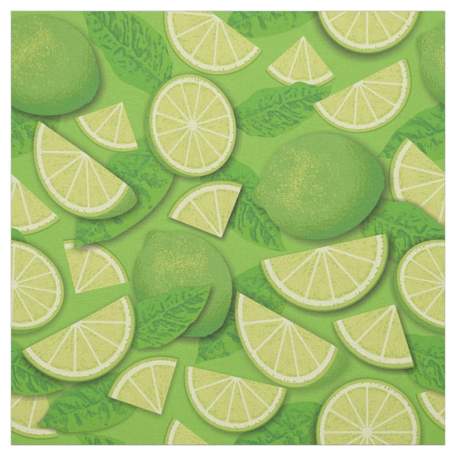 Lime Background Fabric (Swatch)