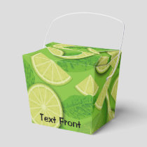Lime Background Favor Box