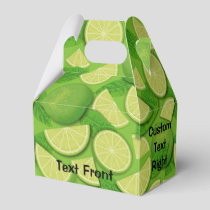 Lime Background Favor Box