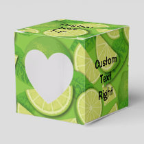 Lime Background Favor Box