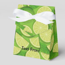 Lime Background Favor Boxes