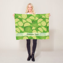 Lime Background Fleece Blanket